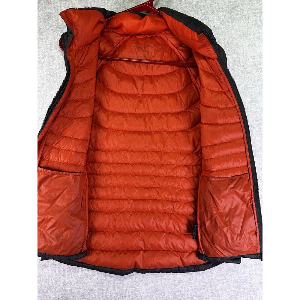 Bernardo Goose Down Full Zip Puffer Vest Grey coral Womens Large Packable Hiking - Picture 7 of 7